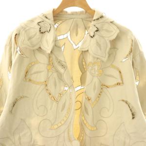 Ameri VINTAGE 24SS UND SCALLOPE EMBROIDERY OVERSIZE SHIRT シャツ 刺繍 長袖