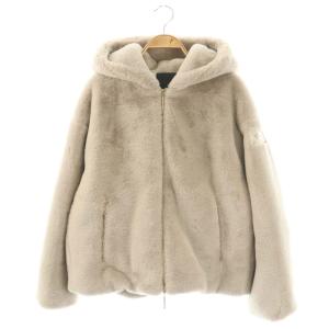 YUMOLA ボアブルゾン 01 ライトグレージュ