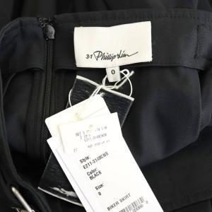 3.1 phillip lim タックフレアスカート 0 ブラック /ES OS