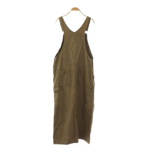 Ron Herman Duck Over Jumper Dress ジャンスカ ワンピース ロング リネン混 S カーキ /DO