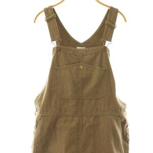 Ron Herman Duck Over Jumper Dress ジャンスカ ワンピース ロング リネン混 S カーキ /DO