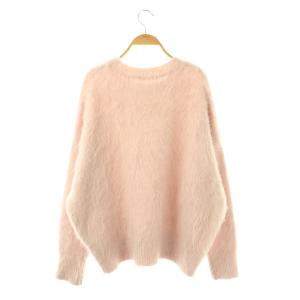 JOURNAL STANDARD 25AW シャギークルーネックプルオーバー ニット セーター ピンク /HK OS