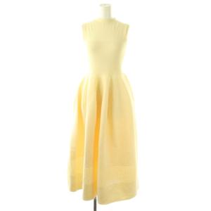 シームレススイッチフレアワンピース ニット モックネック F イエロー /CX OS SH