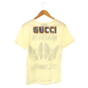 GUCCI orso&bosco 半袖Tシャツ カットソー プリント S アイボリー 492347 /DF OS SH