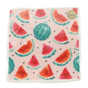 ラブラリーバイフェイラー LOVERARY BY FEILER スイカドット タオルハンカチ スイカ柄