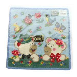 FEILER スマイルハイジデイ タオルハンカチ アニマル柄 総柄 ライトブルー マルチカラー /MI OS SH