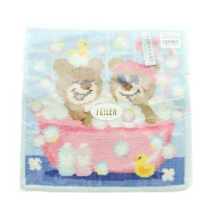 FEILER ラブラリーバイフェイラー LOVERARY BY FEILER ニコニナバスタイム タオルハンカチ 総柄