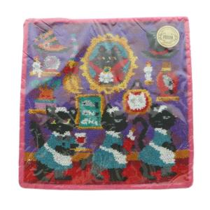 ラブラリーバイフェイラー LOVERARY BY FEILER ミステリーネコホテル タオルハンカチ 猫柄