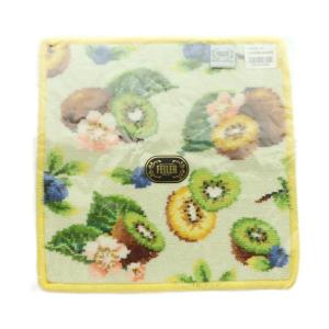 FEILER フレッシュキウイ タオルハンカチ フルーツ柄 黄緑 黄色 マルチカラー /MI OS SH