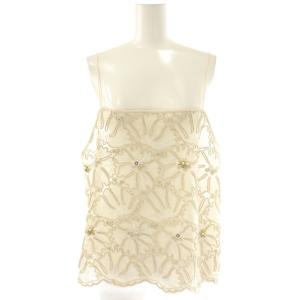 サロン 25SS レースフラワーキャミソール ビスチェ F アイボリー /ES OS