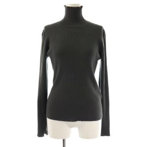 24AW WEB限定 エコベロRIBタートル ニット セーター F チャコールグレー /ES OS