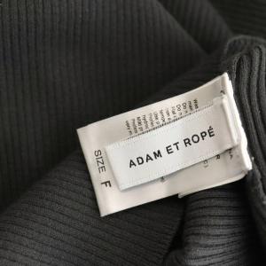 Adam et Rope' 24AW WEB限定 エコベロRIBタートル ニット セーター F チャコールグレー /ES OS