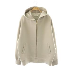 ダブル ジップアップパーカー 長袖 1 ライトグレージュ /HK OS