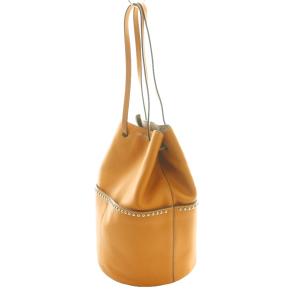 J&M DAVIDSON ミニ デイジー ウィズスタッズバッグ MINI DAISY WITH STUDS ハンド オレンジブラウン