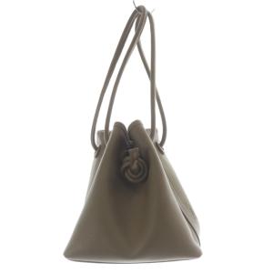 BOND MINI バッグ ハンドバッグ レザー ロゴ カーキ 緑 グリーン /SR