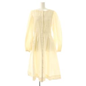 LEYLAND DRESS ワンピース ギャザー コットン アイボリー /CX OS