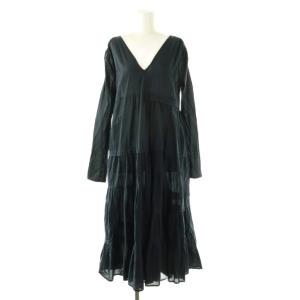 ACAPULCO DRESS ワンピース ロング 長袖 XS ネイビー /HK OS