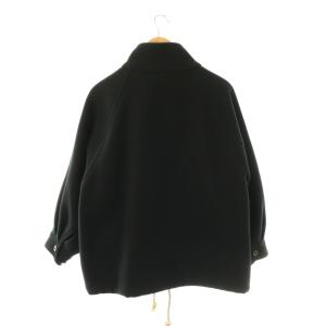 HYKE 17395 DOUBLE FACE DUFFLE JACKET 1 ブラック