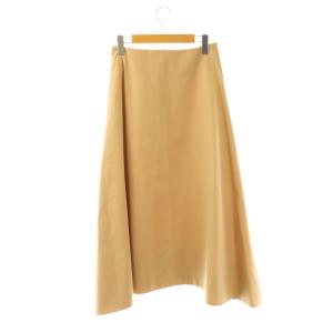 theory luxe フレアスカート ロング 38 ベージュ /CX OS