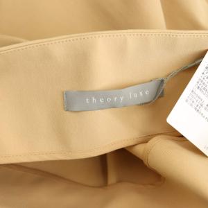 theory luxe フレアスカート ロング 38 ベージュ /CX OS