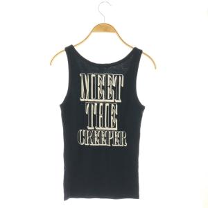 HYSTERIC GLAMOUR ガールタンクトップ ノースリーブ コットン F 濃紺 /NR OS