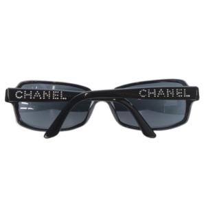 CHANEL サングラス ラインストーン CCロゴ 6218-125 ブラック 5091-B /YO3