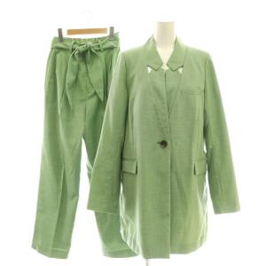 PERFORATED COLLAR JACKET STRAIGHT-LEG PANTS セットアップ ジャケット