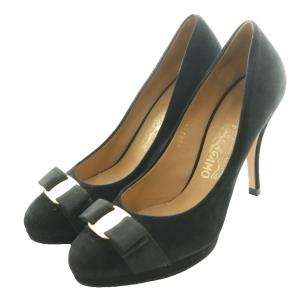 ヴァラリボン ハイヒール パンプス 9 黒 ブラック /SS OS