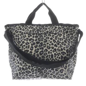 DELUXE EASY CARRY TOTE ニュートラルレオパード 2WAY ショルダーバッグ ハンドバッグ