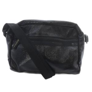 DANIELLA CROSSBODY パテントショルダーバッグ ロゴ 黒 ブラック /SR