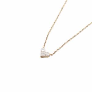 ミステリアスハート ダイヤ0.28ct K18 ネックレス イエローゴールド
