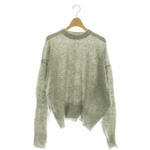 24AW キッドモヘアクルーネックニット セーター F グレー /DF OS
