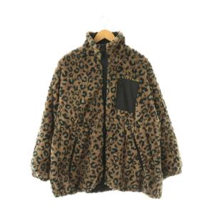 25AW レオパード ボアブルゾン ジャケット フェイクファー ブラウン ブラック グレージュ /ES