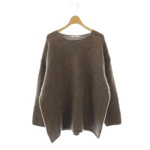 25AW WOOL CASHMERE SOFT TUNIC ニット セーター 長袖 カシミヤ混 グレージュ