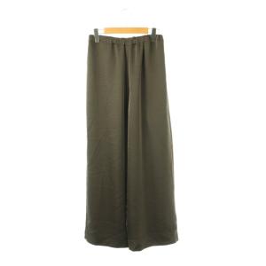 25AW Satin Easy ワイドパンツ イージー サテン 38 チャコール /ES OS SH
