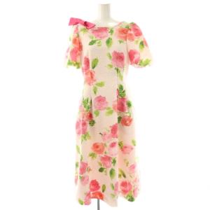 24年製 フラワープリントレディライクドレス ワンピース 38 マルチカラー