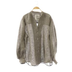 25AW リネンパンプキンブラウス F グレージュ