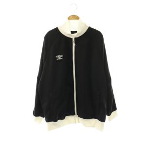 UM7052 トラックジャケット ブルゾン ジャージ XL ブラック ホワイト /ES OS
