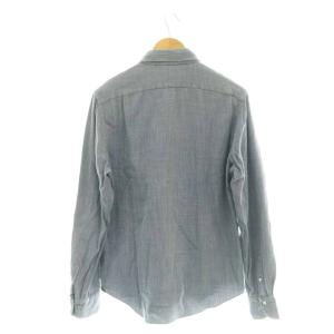 Finamore バーニーズニューヨーク コットン 長袖 シャツ L ブルー /DF OS