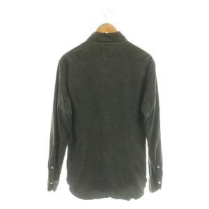 GIANNETTO デニム 長袖 シャツ スリムフィット L ブラック /DF OS
