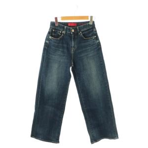 35th Anniv Wideデニムパンツ 22 青 ブルー /AQ OS