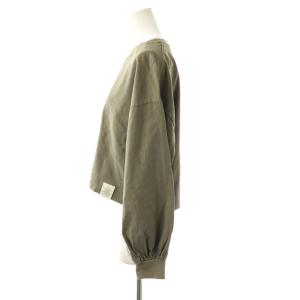HYKE 24AW CROPPED LONG SLV TEE ロンT カットソー 長袖 1 グレー /HK OS