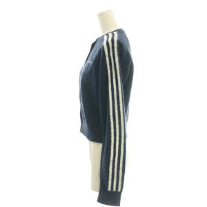 adidas Originals JW3644 FLUFFY KNITTED CARDIGAN フラフィーニットカーディガン 長袖 M 紺