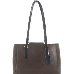 COACH シグネチャー トートバッグ ハンドバッグ 茶色 ブラウン 黒 ブラック 6090 /SR