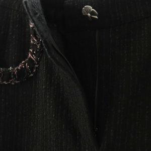 René 25AW ツイードワイドパンツ 34 ブラック /ES OS