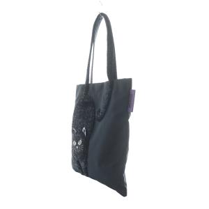 ANNA SUI ポータブルしっぽトートバッグ トートバッグ 黒 ブラック 猫モチーフ しっぽデザイン /RI OS