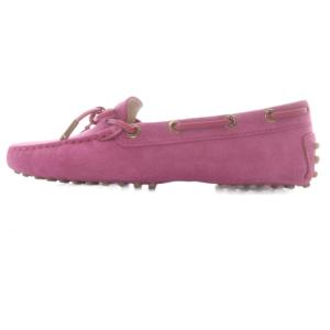 TOD'S スエード ローファー モカシンドライビングシューズ 35.5 ピンク /SR