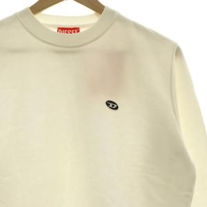 DIESEL f-reggy-doval-pj オーバルパッチ スウェット トレーナー プルオーバー S 白 /CX