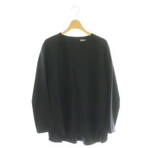 NEW SAXONY LIGHT SUNI L ブラウス シャツ 38 紺 ネイビー /AQ OS