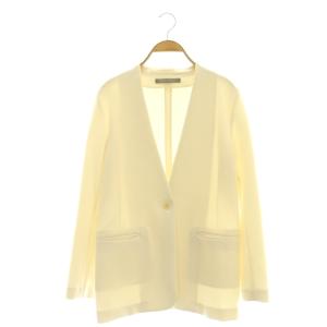 FROST STRETCH JEANIE F カラーレスジャケット ノーカラージャケット 38 オフホワイト